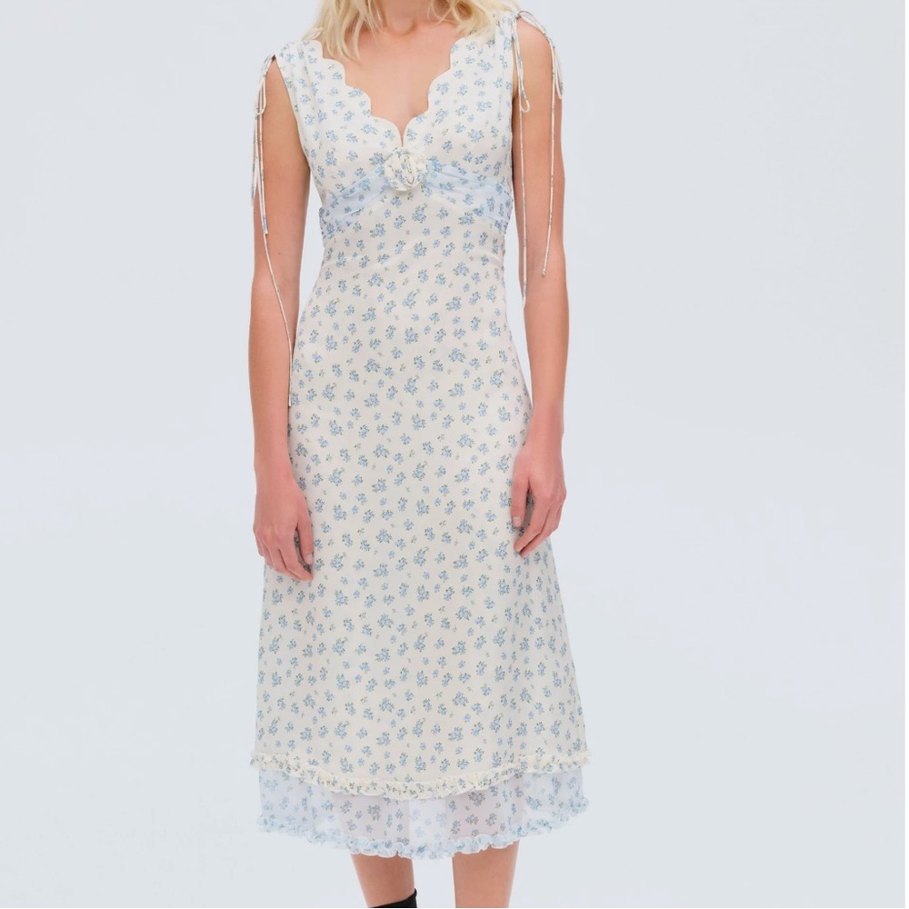Blue Floral Dress